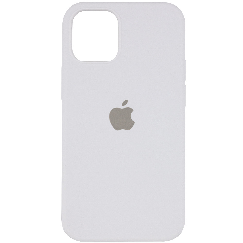 Silicone Case Full Protective (AA) для iPhone 12 Pro Max (6.7") (White)-0